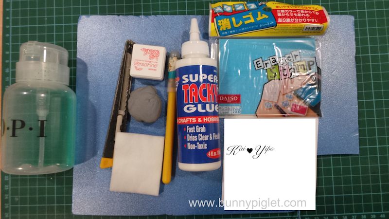 material list for rubber stamp carving