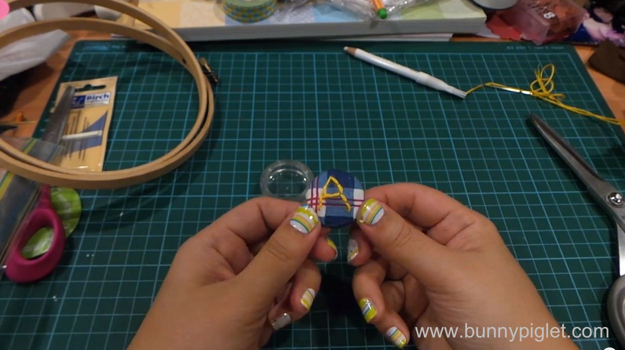 fabric button DIY handmade 