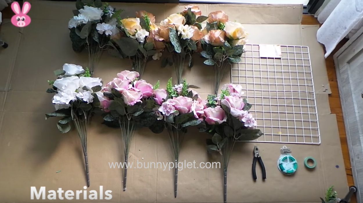 1-materials for flower floral wall